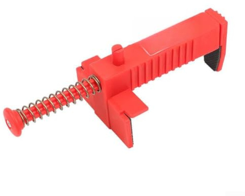 Murläggningslinje stretchare justerbar 9-12 cm murverk verktyg med halkskydd nätgrepp flera vinklar stanna tråd röd PA6 plastkonstruktion 2-pack passar olika tegelstorlekar