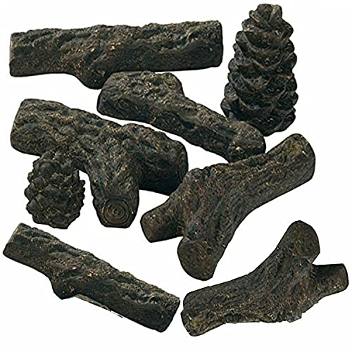 9-teiliges Massives Holzscheite-Set - für Gelkamine und Ethanolkamine