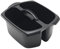 Addis 516932 Utility Cleaning Caddy with Twin Compartment and Handle, Black, 32 x 38.5 x 20 cm