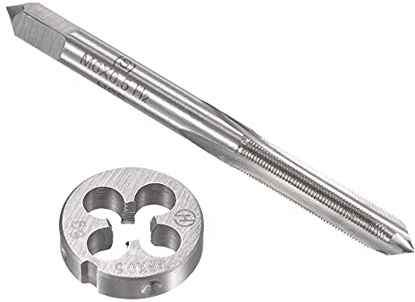 sourcing map Gewindebohrer M6 x 0,5mm Gewindeschneidmatrize legiertem Werkzeugstahl