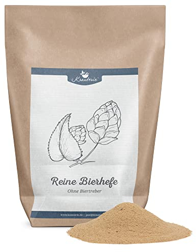 Krauterie Bierhefe Hund, Einzelfuttermittel für Hunde (250 g), Bierhefe Pulver in Spitzenqualität