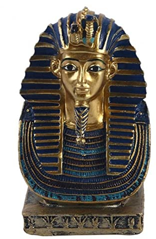 Luxylei Egyptian Pharaoh Statue Egyptian King Tutankhamun Figurine Resin Figurines Statue Bust Egypt Statue Resin Home Decor