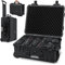 KESSER® Kamerakoffer Transportkoffer Fotokoffer Werkzeugkoffer mit Schaumstoff, Hartschalen-Universalkoffer mit Rollen Teleskopgriff, Wasserdicht Outdoor Trolley, Wetterfest, Stoßfest 56x35x23cm (27L)