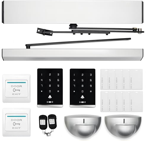 HNZXIB Automatic Handicap Door Opener for Disabled People, Low Energy ADA No Touch Swing Door Operator, 100-240V Commercial & Residential
