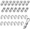 Nadisean 20 Pezzi M4 Morsetti Stendibiancheria con Ditale, Morsetti per Cavo Acciaio in Acciaio Inox 304, Morsetto Duplex, Morsetto per Fune, Morsetti per Fune Morsetti per filo stendibiancheria 2-3mm