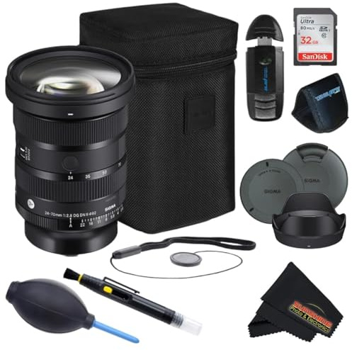 Sigma Obiettivo artistico 24-70 mm f/2.8 DG DN II (Sony E) con set di accessori Sunshine Photo