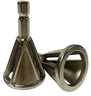 Screw bolt Stainless Steel Deburring External Chamfer Tool Burr Tools for Metal Drilling Tool Repair Damaged (Color : Silver Hexagon 3Slot)
