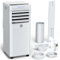 Condizionatore Portatile 7000 BTU con Deumidificatore 4 in 1, Ventilatore di Raffreddamento a 2 Velocità, Display Digitale e Telecomando, Kit Finestra, Timer 24 Ore Per Stanze Fino a 20 m²