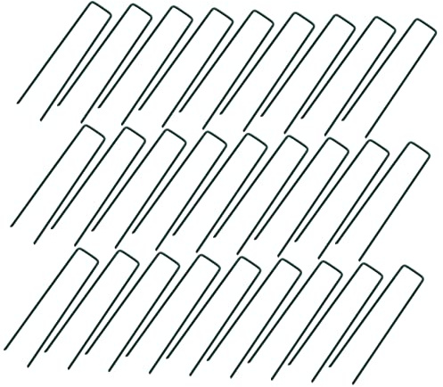 ibasenice 50 Piezas Púas De Césped Artificial Estacas Forma Inoxidable Fijadores De Césped para Jardinería Jardín