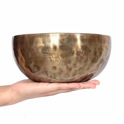 Bol chantant pour yoga, méditation et guérison des chakras, décoration spirituelle de la pleine lune, cadeau de thérapie tibétaine de pleine conscience (22 à 23 cm)