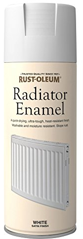 Rust-Oleum AE0060002E8 400ml Radiator Enamel Spray Paint - Satin White