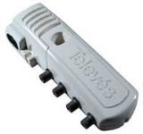 Amplificador de vivienda 2 salidas + TV; 47-862 MHz. Conector F.