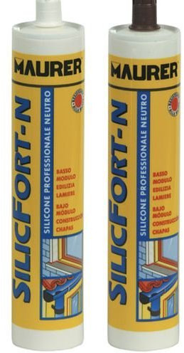 Sigillante Silicone Neutro Silicfort-N Maurer colore Grigio 310 ml