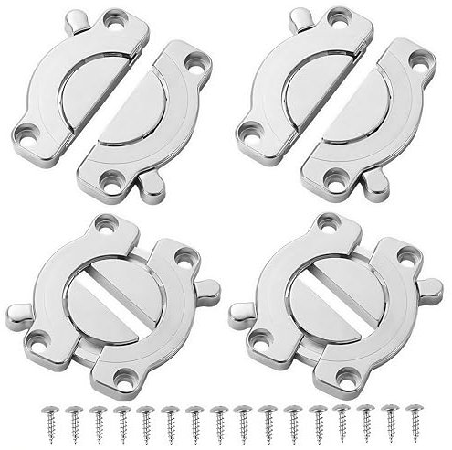 4 Stück Premium Möbelverbinder Set, Arbeitsplattenverbinder, Tischplattenverbinder, Tischverbinder, Plattenverbinder - Stabile Tischplattenverbindung für Büro- und Essbereiche