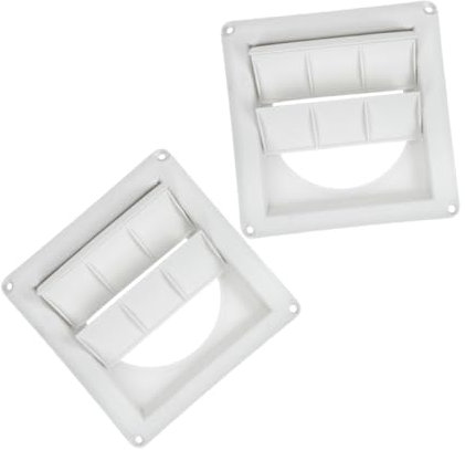 CIYODO 2 Rejillas De Ventilación Para Aire Acondicionado Salida De Aire Acondicionado Ventilación Para Pared Exterior Rejilla De Ventilación Con Rejilla Cubierta De Ventilación Para