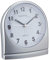 Technoline Quarzwecker Modell SL, silber, analog, schleichender Sekundenzeiger, Belecuhtung, nachtleuchtende Zeiger, 95 x 56 x 110 mm