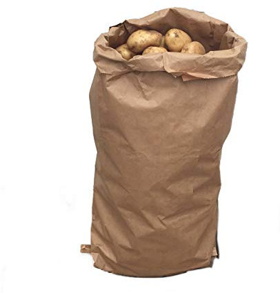 Nutley's Recyclable Paper Potato Storage Sacks, 25kg (10) - Does not contain potatoes - British Made