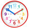Acctim 22524 Wickford - Orologio da parete per bambini, colore rosso (versione inglese)