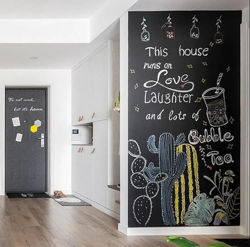 Magnet-Tafel-Folie Farbe: schwarz | 40 Größen | Preis-Leistung Top beschreibbar, abwischbar, magnetisch | Kreide Tafel Magnet Folie (200x120cm)