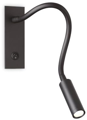 Ideal Lux IO Wandleseleuchte Schwarz 3000K