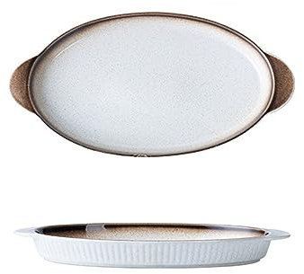 JTBDWOSK Fischteller Keramik Oval Servierteller Servierplatte Porzellan Wurstteller Fisch Teller Fischform Ovale Tablett Servierschale,B