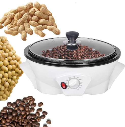 pedenencelia Coffee Roaster Machine,800g Electric Coffee Bean Roaster,4 Ventilation Holes/Adjustable Temperature/0-240℃/One-Button Start,Home Coffee Bean Baking Machine-Beginners&Coffee Lovers