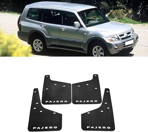 ayookoo 4 Pezzi Auto Parafanghi Paraspruzzi per Mitsubishi Pajero 2004-2021,Parafango Parafanghi Anteriore Mud Flaps Accessori Splash Guard Auto Posteriore