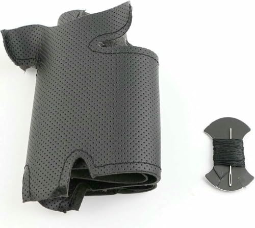 SXHLKJMF Selbstgenähter Lenkradbezug aus schwarzem Kunstleder für Mercedes-Benz A-Klasse W169 (2004–2012)