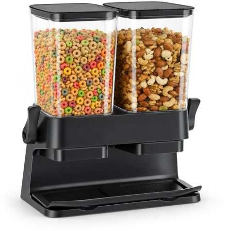 Double Distributeur de Céréales Petit Dejeuner 3L avec Bec Rotatif