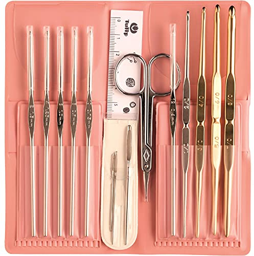 Tulip Classic Häkelnadel Set, pink, 7,6 cm