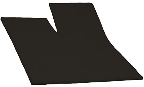 Dormisette Split Topper Spannbettlaken Boxspring Bett 180-200 x 200-220 cm (Schwarz, EIN Einschnitt)