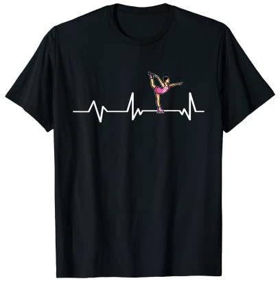 Eiskunstlauf Herzschlag Eiskunstläufer Geschenk Eiskunstlauf T-Shirt