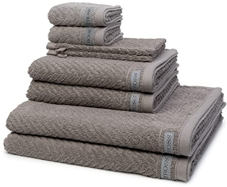 Ross - 8 teiliges Frottier-Set - Smart (2 X Wasch- 2 X Gäste- 2 X Dusch- 2 X Handtuch im Set) - 520 g/m2 - Baumwolle - Frottee - saugstark - weich und flauschig - Flanell