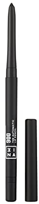 3INA MAKEUP - The Automatic Lip Pencil 900 - Schwarz Lippenkonturenstift Wasserfest - Lipliner für Vollere Lippen - Automatischer Lippenkonturenstift - Vegan - Cruelty Free