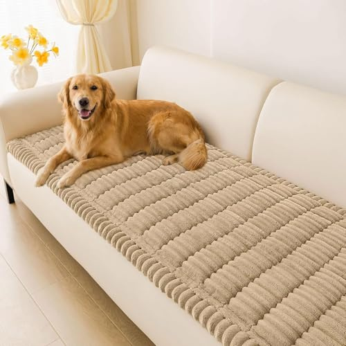 LiveGo Housse de Canapé Épaisse et Lavable, Antidérapante, Protection pour Canapé et Animaux de Compagnie, Tapis Tatami et Housse de Canapé-lit 2/3/4 Places