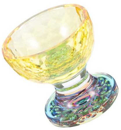 HOLIDYOYO Cuenco de Agua Transparente Cuenco Decorativo para Ofrendas Budistas Copa de Cristal Pequeño y Portátil para y Ceremonias
