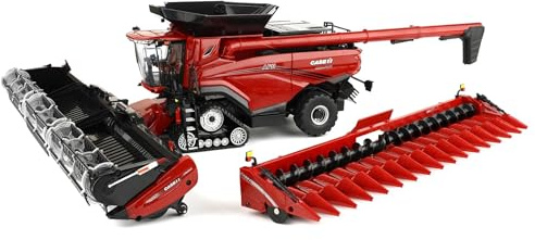 ERTL 1/32 Case IH AF11 Tracked Combine with Corn & Draper Heads, Introduction Edition 44346