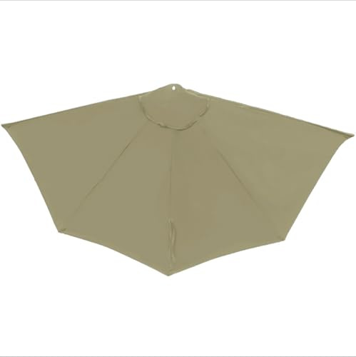 Outdoor Half Umbrella Replacement Canopy - Half Round Top Cover for Small Patio Umbrella Ideal for Poolside Backyard and Garden Shade - Camel Color