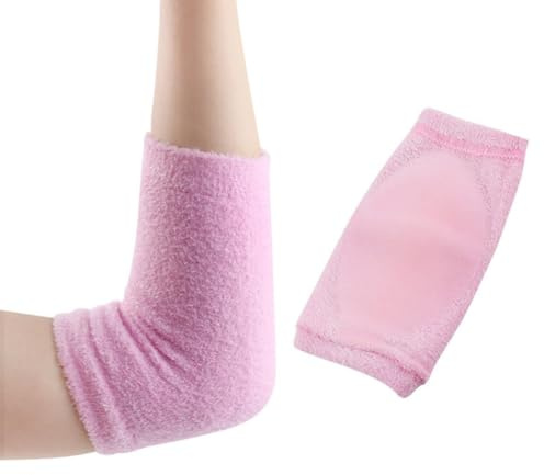 PENIKOKO Attelle de Poignet Élastique en Gel Hydratant, Protège-coudes Rose Taille Unique, Support Sportif pour Fitness, Tennis et Basketball, Protection Articulations et Soulagement