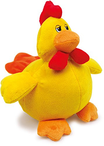 small foot 5562 poule Frieda en peluche, la poule caquète, vibre et l‘œuf est rentré!