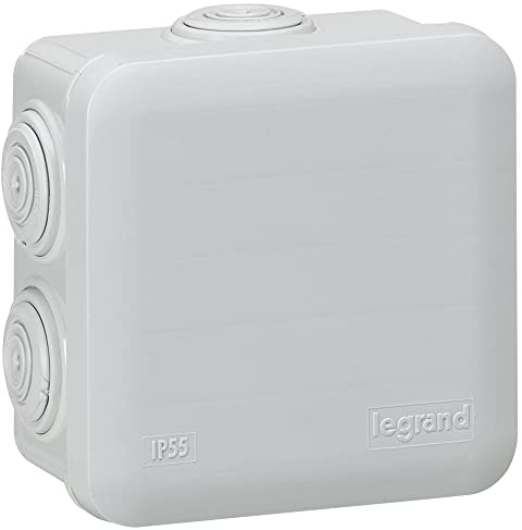Legrand LEG94517 Square Junction Box Snap-Fit 80 x 80 x 45 mm Grey