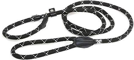 Julius-K9 Guinzaglio IDC Retriever con collare, 12 mm x 2 m, nero fluorescente