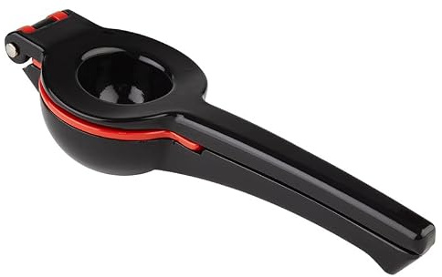 METRO Professional Spremiagrumi manuale, alluminio fuso, 22 cm, ideale per limoni e lime, nero/rosso
