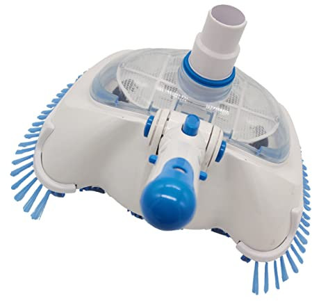 KONTONTY Luxury Pool Vacuum Brush Head Cover Swimming Pool Cleaning Tool White Vacuum Cleaning Head for Efficient Dirt Removal