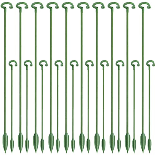 TINEASUR Soporte para Plantas en Maceta 40 Piezas Plástico Verde Resistente