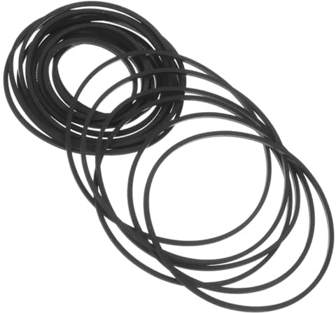 Abaodam 60 Piezas Correa de Transmisión para Grabadora Goma Cuadrada para Reproductores de Casete DVD Portátil Reparación Resistente