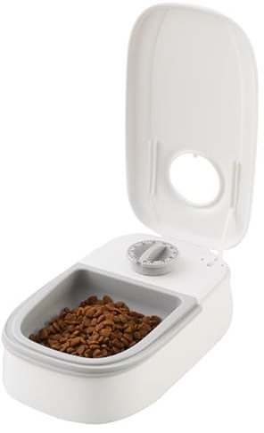 Automatic Dog Food Dispenser - Compartment Feeder Bowl, Electronic Pet Food Dispenser, Dry And Wet Storage, Cat And Dog Feeding Station, Programmable Timer Pet Bowl Feeder | Household Use