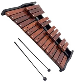 drburpily Glockenspiel mit 25 Tönen: Ein ansprechender Klang, der Kindern spielerisch das Musizieren näherbringt und ihnen das Erlernen und Verstehen von, mit Tasche, 58 x 47 x 8 cm