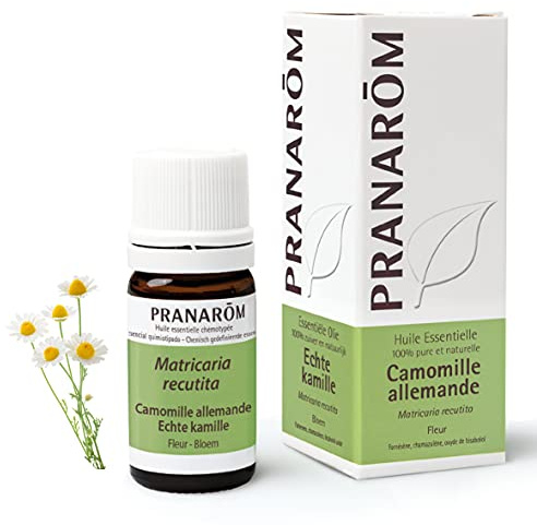 Pranarôm Aceite Esencial Manzanilla Alemana Quimiotipado AEQT 5 ml | Matricaria recutita · Flor destilada · Rico en camazuleno · Cuidado de la piel y bienestar · 100% puro y natural