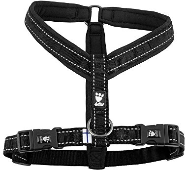 Hurtta - Y Geschirr - 70 cm - Schwarz gefüttert - 1 Stück